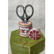 Vintage Cotton Reel Scissor Holder with Needlekeep